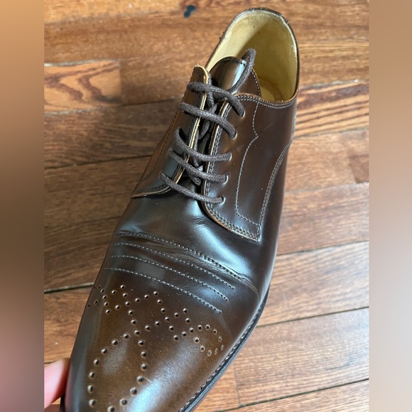 Beautiful EUC The Office of Angela Scott Heeled Oxford - Miss Button Midheel 40W - Picture 6 of 15